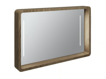 MY BAG - Framed wall-mounted mirror with integrated lighting by Olympia Ceramica - view 2